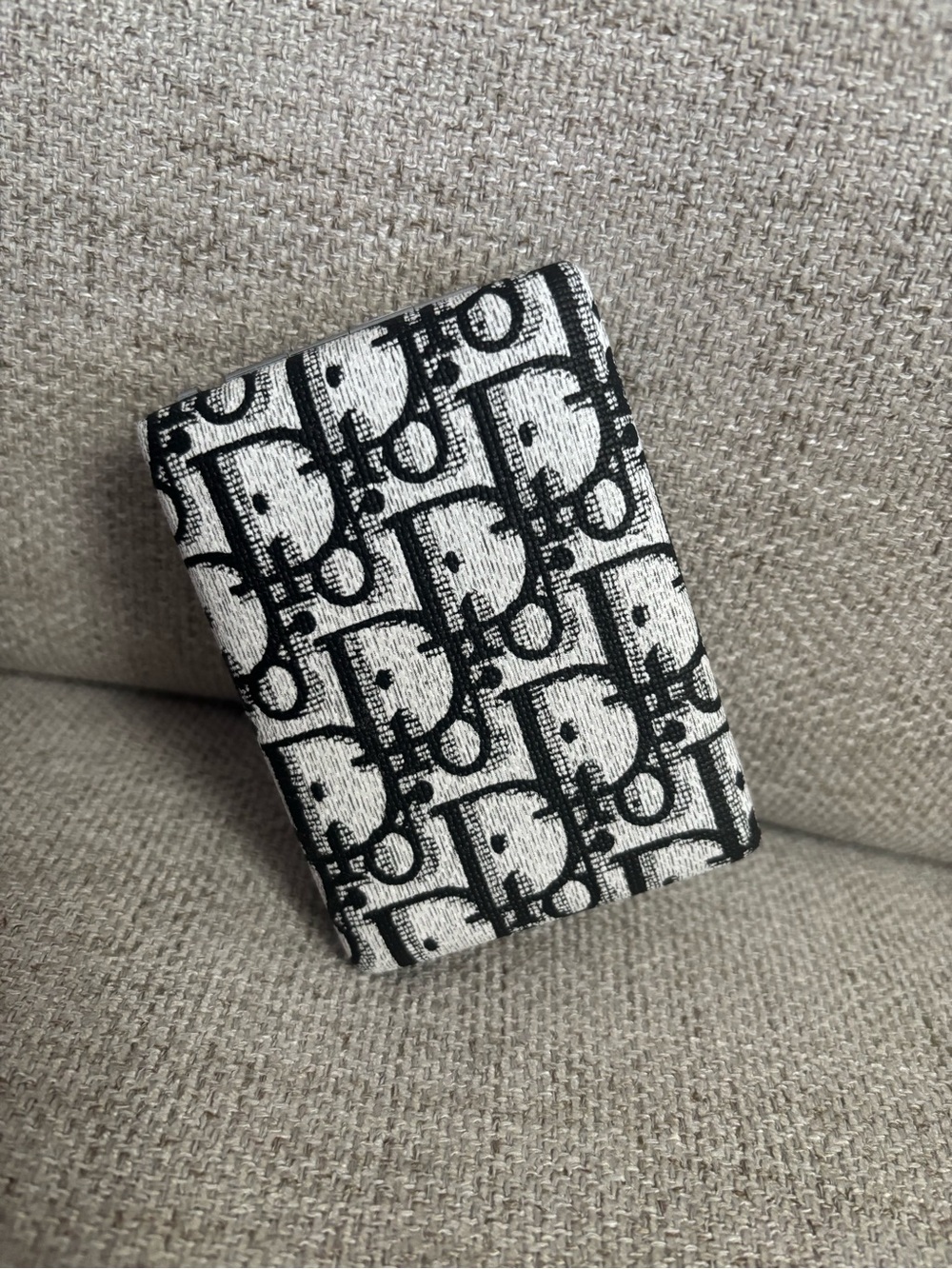 NEW Dior Cannage Pattern Red & White Bifold Dual Mirrors. No box